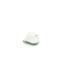 Green Evil eye heart shape charm, silver plated,SKU#M3393