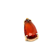Champaign tear drop crystal charm