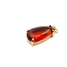 Champaign tear drop crystal charm