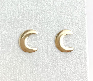 14kGF Moon Studs Sku#583-4