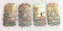 Mother of Pearl Tiki Head Charm Sku#M3493