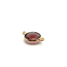 Maroon crystal charm M2148