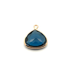 Dark ocean blues crystal charm