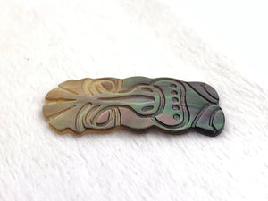 Mother of Pearl Tiki Head Charm Sku#M3493