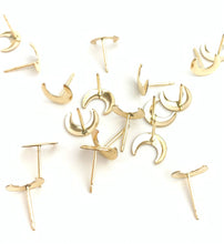 14kGF Moon Studs Sku#583-4