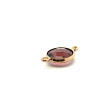 Maroon crystal charm M2148