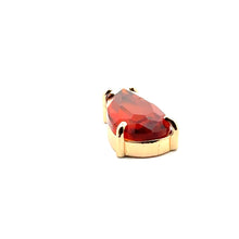 Champaign tear drop crystal charm