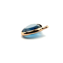 Dark ocean blues crystal charm