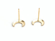 14kGF Moon Studs Sku#583-4