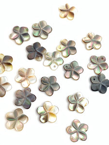 Mother of Pearl Plumeria Charm Sku#M3595