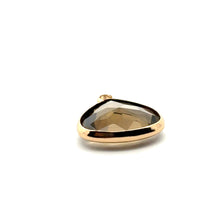 Light black triangle crystal charm