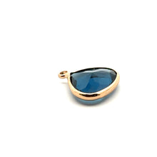 Dark ocean blues crystal charm