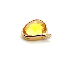 Dark yellow triangle shape crystal