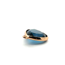 Dark ocean blues crystal charm