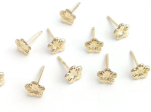 14kGF Flower Stud Sku#2281-4