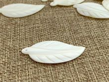 Mother of Pearl Leaf Charm Sku#M286