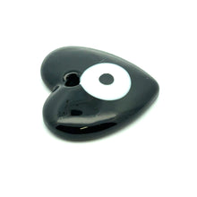 Evil eye, heart shaped bead, SKU#M3407