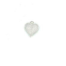 Green Evil eye heart shape charm, silver plated,SKU#M3393