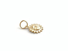 14k Gold Filled Sun Charm Hooplet Sku#400C4R