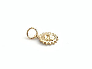 14k Gold Filled Sun Charm Hooplet Sku#400C4R
