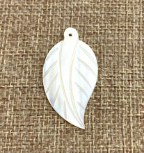 Mother of Pearl Leaf Charm Sku#M286