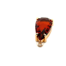 Champaign tear drop crystal charm