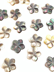 Mother of Pearl Plumeria Charm Sku#M3592