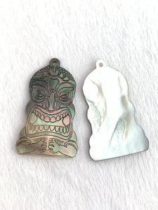 Mother of Pearl Tiki Head Charm Sku#M3494