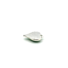 Green Evil eye heart shape charm, silver plated,SKU#M3393