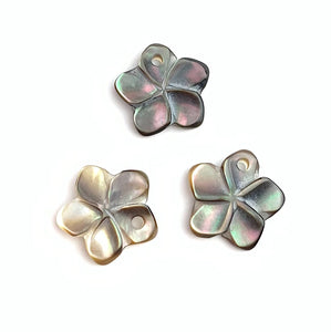 Mother of Pearl Plumeria Charm Sku#M3592