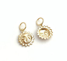 14k Gold Filled Sun Charm Hooplet Sku#400C4R