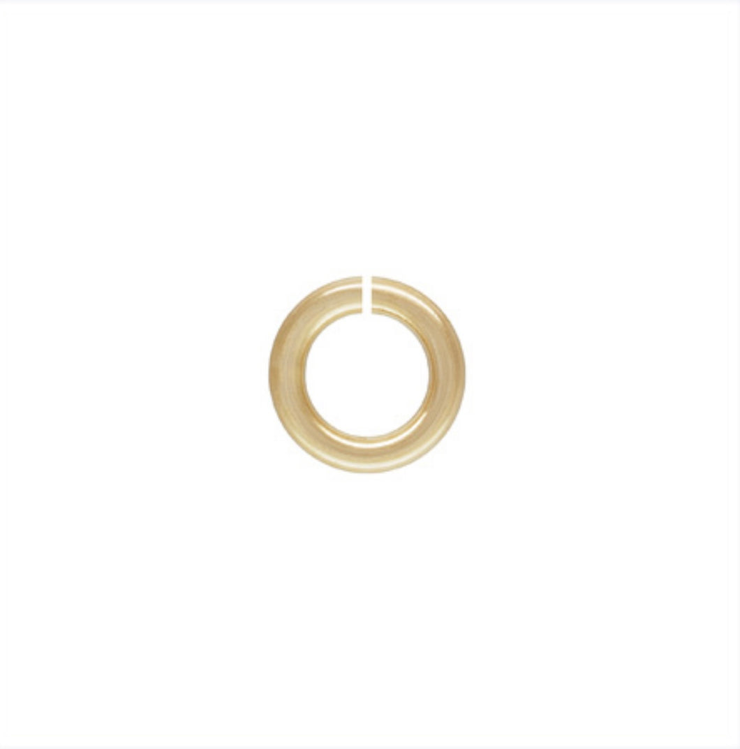 22ga 0.64X3.3mm, Open Jump Ring,  14K Gold Filled, Sterling Silver, Sku#4004430