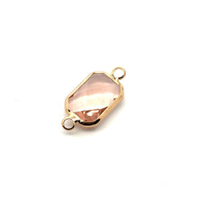 Light pink rectangle crystal charm, SKU#207