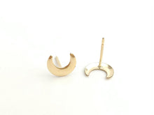14kGF Moon Studs Sku#583-4