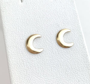 14kGF Moon Studs Sku#583-4
