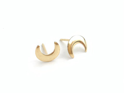14kGF Moon Studs Sku#583-4