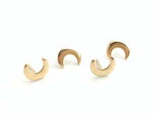 14kGF Moon Studs Sku#583-4