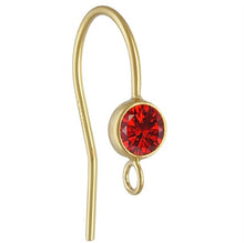 Cubic Zirconia Ear Wire w/ Ring