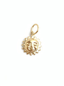 14k Gold Filled Sun Charm Hooplet Sku#400C4R