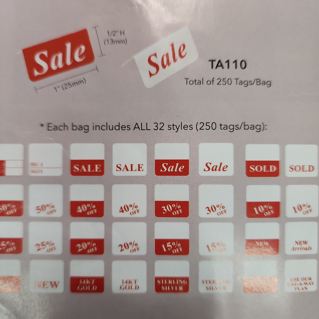 Assorted Mini Tags