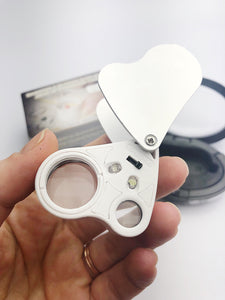 LED Magnifier Glass Double-Multiple Jewelry Identifying Type