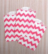 Paper Bag Chevron Pink