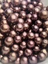Chocolate Tahitian Pearls with Rose Wine Tint, Natural Color, Loose Pearls, Round, 9mm-14mm, AA Quality,Tahitian Pearls