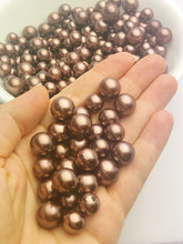 Chocolate Tahitian Pearls with Rose Wine Tint, Natural Color, Loose Pearls, Round, 9mm-14mm, AA Quality,Tahitian Pearls
