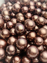 Chocolate Tahitian Pearls with Rose Wine Tint, Natural Color, Loose Pearls, Round, 9mm-14mm, AA Quality,Tahitian Pearls