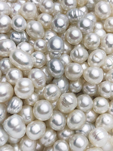 White South Sea Loose Pearls, Australia, Drops/Ovals, 8mm and 9mm, AAA Quality
