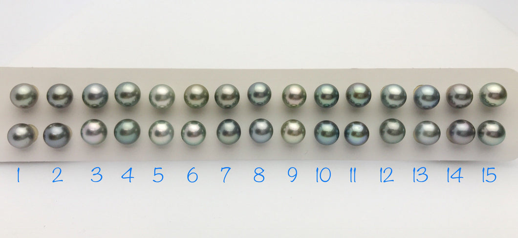 Tahitian AA Pearl Loose Matched Pairs 9mm to 9.5mm (183)