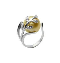 Sterling Silver Pearl Ring Setting, Free Size Ring (SR27) Setting only. No pearl included