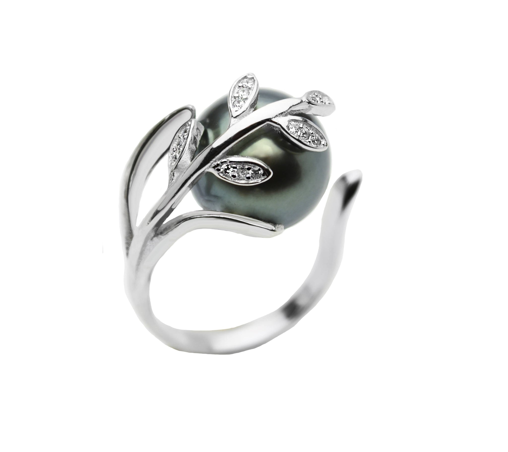 Sterling Silver Pearl Ring Setting Free Size Ring SR27 Setting only. No pearl included
