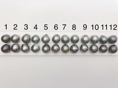 13mm Tahitian Loose Matched Pearls, Drop (211)
